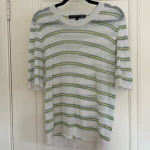 Veronica Beard Striped Linen Shirt